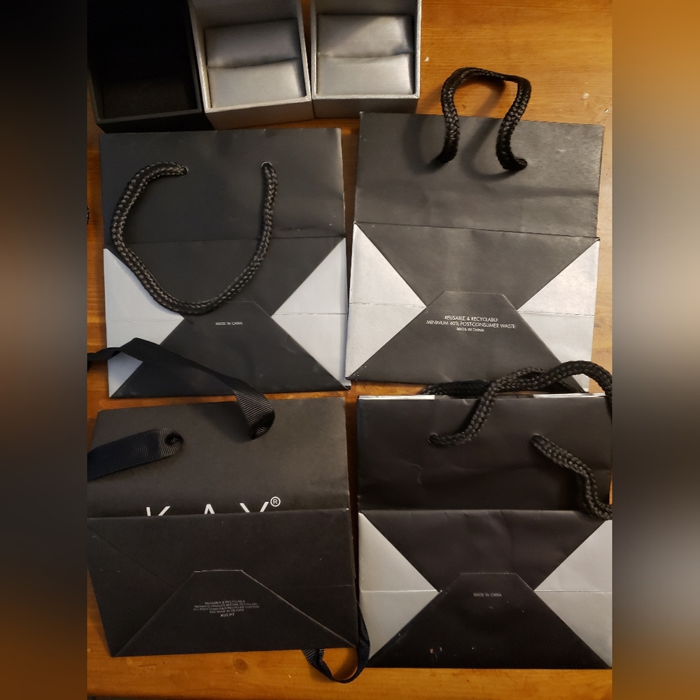 Zales and Kay Jewelers gift bags and Zales Ring boxes Bundle - Picture 4 of 5